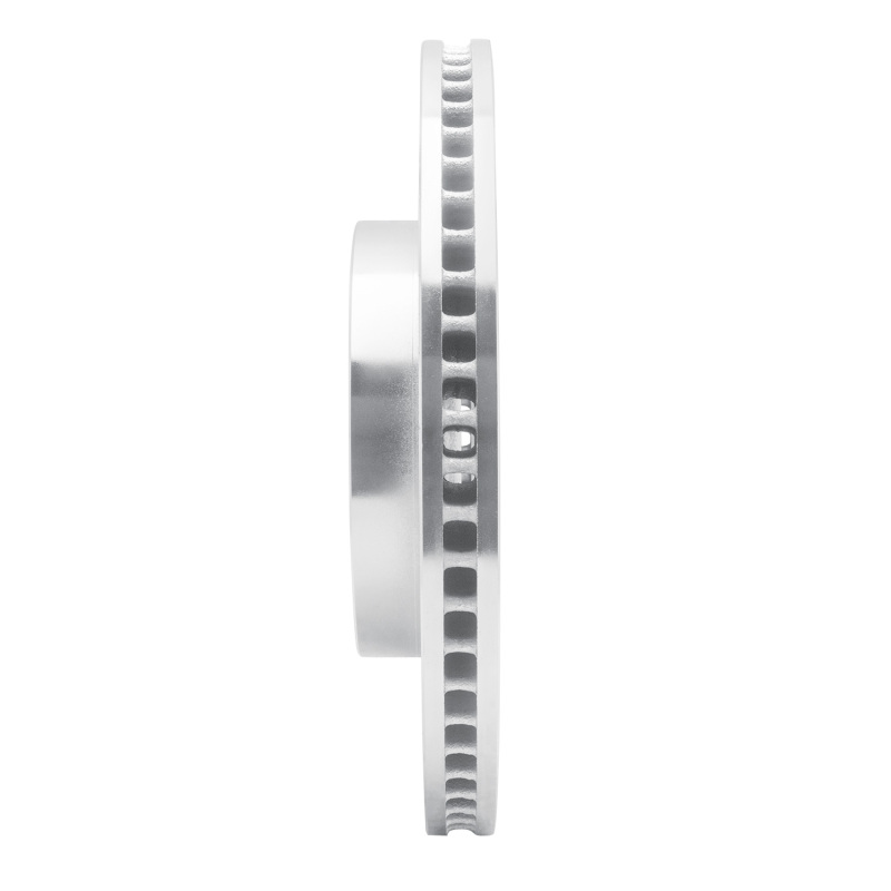 Mitsubishi Montero Brake Rotor (1) - Front Left - R1 Concepts - Drilled & Slotted - Silver - `08-`17